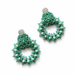 Cercei verde mentă Mint Halo – EZO Store